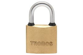 Замок навесной TRODOS BC-BL5-30, 30мм, латунь, цилиндровый 89097