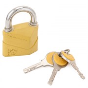 Замок навесной АВАНГАРД ВС2Д-50 Диско, 50мм, желтый, ЦАМ, дисковый 89150