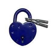 Замок навесной СТАРТ ЗВС-5К, 60мм, сталь, синий, сувальдный 89119