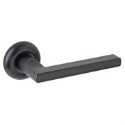 Ручки дверные AVERS H-14050-P-BLM, на планке, матовый черный 89730