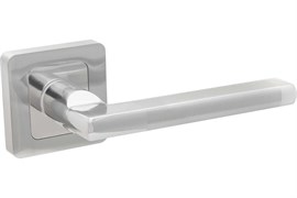 Ручки дверные CODE DEKO H-22050-A-CRM/CR, на планке, матовый хром/хром 80023