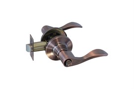 Ручка-защелка НОРА-М  ISPARUS ЗВ1-03, с фиксатором, старая медь 84085