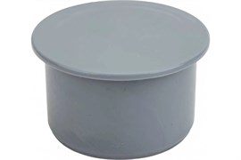 Заглушка для внутренней канализации,  50мм, полипропиленовая, серая 14