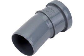 Отвод для внутренней канализации,  50мм, 15 градусов, полипропиленовый, серый 17