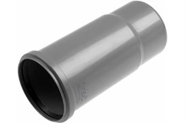Патрубок компенсационный для внутренней канализации, 110мм, полипропиленовый, серый 214
