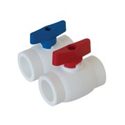 Кран шаровый Мини PPRC 32мм, полипропиленовый, белый 31598