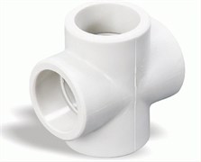 Крестовина PPRC 32мм, Политэк, полипропиленовая, белая 44692