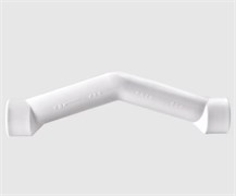 Скоба обводная раструбная РВК PP20, с муфтой, полипропиленовая, белая 63979