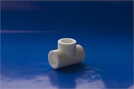 Тройник равнопроходной PPRC 32мм, Политэк, полипропиленовый, белый 2409