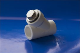 Фильтр сетчатый Политэк PPRC 25 ВР/ВР, полипропиленовый, белый 44284