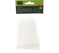 Хомут/кабельная стяжка СИБРТЕХ 45515, 100х2.5мм, белый, пластиковый, 100шт. в упаковке 68314