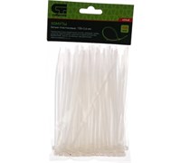 Хомут/кабельная стяжка СИБРТЕХ 45548, 150х3.6мм, белый, пластиковый, 100шт. в упаковке 88788