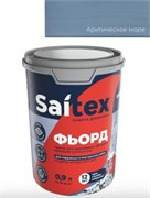 Покрытие защитно-декоративное (антисептик) SAITEX Фьорд для деревянных фасадов, 0.9л, арктическое море, полуматовое 91317