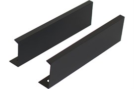 Ручка-профиль мебельная STAHLBURO A306-128 BL, 128мм, матовый черный 90127