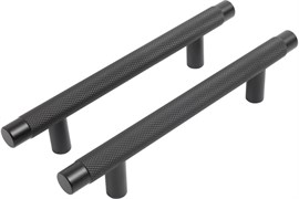 Ручка-скоба мебельная STAHLBURO АР2308-96, 151мм, матовый черный, 2шт в упаковке 89326