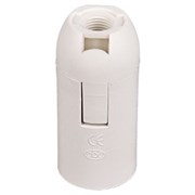 Патрон подвесной ECOLA AB4SSWEAY, Е14, пластиковый, белый 74071