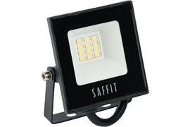 Прожектор светодиодный SAFFIT SFL90-10, 10Вт, 6400К, 900Лм, IP65, черный 83077