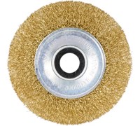 Щётка для УШМ GEPARD, 100х22мм, дисковая, витая металлическая проволока 0.3мм 83518