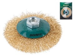 Щётка для УШМ ВОЛАТ, 100мм, дисковая, витая металлическая проволока 0.3мм 83517
