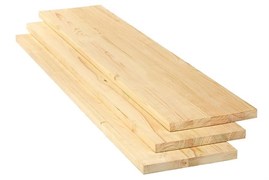 Щит мебельный хвойных пород 1300x600x40мм 91095