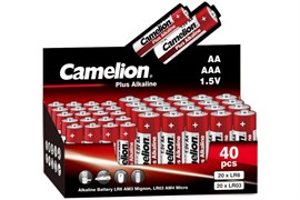 Элемент питания (батарейка) CAMELION Plus Alkaline COMBO40 20LR6 + 20LR03-CB1.5В, щелочная набор 4(АА)+4(ААА)шт. 84621