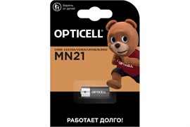 Элемент питания (крона) OPTICELL 6LR61 9В BL1, минимизинчиковый, щелочной, 12В 90488