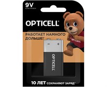 Элемент питания (крона) OPTICELL 6LR61 9В BL1, щелочной, 9В 88635