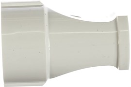 Розетка кабельная штепсельная ЭРА R1хW, одноместная, прямая, без заземления, белая 87907