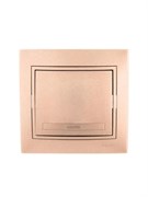 Выключатель LEZARD 701-3131-100 Мира, одноклавишный, встраиваемый, светло-коричневый перламутр 71565