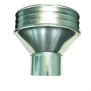 Воронка желоба водосточного классическая, диаметр 95мм, оцинкованная сталь 17274