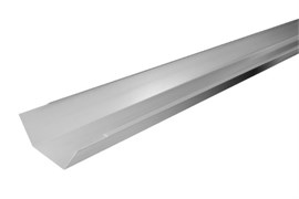 Желоб водосточный, 230мм, 2м, квадратный, оцинкованная сталь 2086