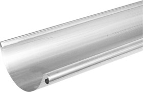 Желоб водосточный, 125мм, 2м, полукруглый, оцинкованная сталь с покрытием, RAL 9003 белый 17271