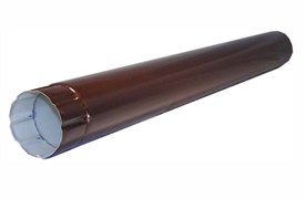 Труба водосточная, диаметр 95мм, 0.625м, оцинкованная сталь с покрытием, RAL 8017 коричневый 21386