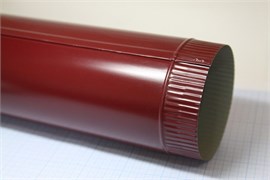 Труба водосточная, диаметр 95мм, 1.25м, оцинкованная сталь с покрытием, RAL 3005 вишня 21385