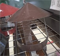 Флюгарка (зонт, дымник, колпак), диаметр 110мм, оцинкованная сталь с покрытием, RAL 3005 вишня 21392