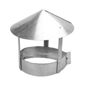 Флюгарка (зонт, дымник, колпак), диаметр 125мм, оцинкованная сталь, круглая 42019