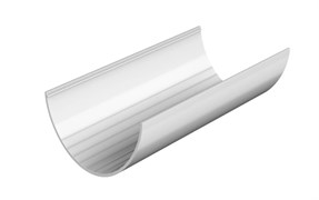 Желоб водосточный, 125/82мм, 3м, пластиковая ПВХ, RAL 9003 белый 30946