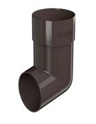 Слив трубы водосточной, 125/82мм, пластиковый ПВХ, RAL 8017 коричневый 30968