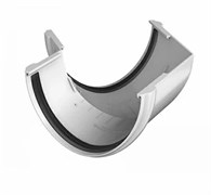 Угол желоба водосточного, 125/82мм, 135 градусов, пластиковая ПВХ, RAL 9003 белый 30957