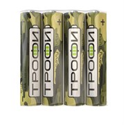 Элемент питания (батарейка) ТРОФИ Классика R03-4S, мизинчиковый, солевой, 1.5В, поштучно 82031