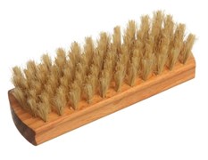 Щетка для обуви Yozhik Б/051, 12.5см, деревянная, натуральная светлая щетина, 80 пучков 32492