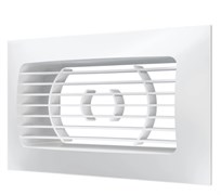 Решетка вентиляционная ERA 511РСФ, 90x150мм, фланец 55x110мм, прямоточная, сферическая, пластиковая, белый 30701