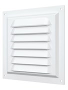 Решетка вентиляционная ЭРА МЦ 2020, 200х200мм, с антимоскитной сеткой, с жалюзи, окрашенная сталь, микс 87202