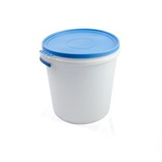 Бак Радиан, 45л, с крышкой, пищевой пластик, белый 90404