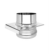 Шибер задвижной Везувий, диаметр 200мм, нержавеющая сталь 0.5мм 11396