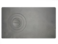 Плита 1-конфорочная П1-2 (Б) под казан, 710x410мм, чугун (одна часть глухая, вторая конфорка) 10175