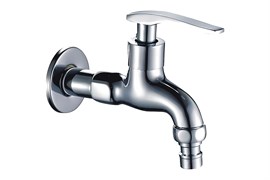 Кран водоразборный HAIBA HB522, для одного типа воды, 124мм, хром 87711