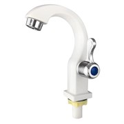 Кран водоразборный BRIMIX 668, для одного типа воды, 228мм, металлокерамика, белый 66420