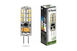 Лампа светодиодная FERON LB-420 JC, 2Вт, 12В, 4000К, цоколь G4 85059