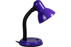 Светильник настольный UNIEL TLI-224, 60Вт, цоколь E27, металл, фиолетовый 83081
